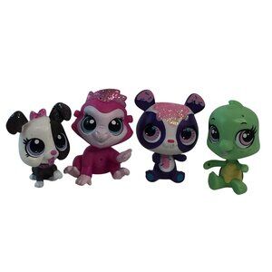Littlest Pet Shop LPS #4082 Gorilla #4080 Bulldog #3031 Panda Bear #3838 Turtle